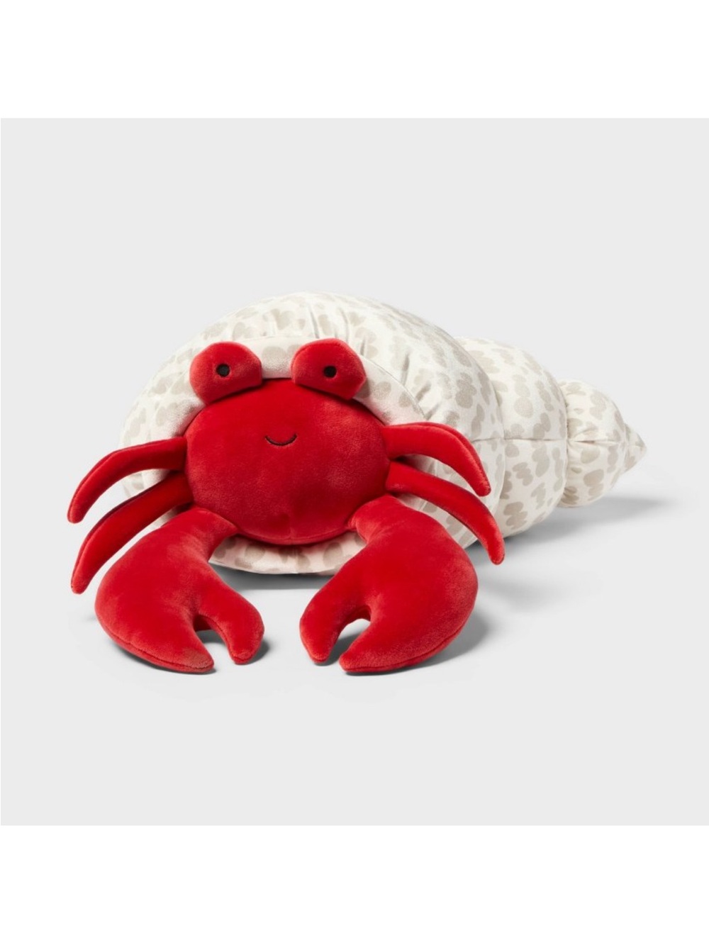 NWT Red Hermit Crab Weighted Plush Throw Pillow Stuffed Animal - Pillowfort